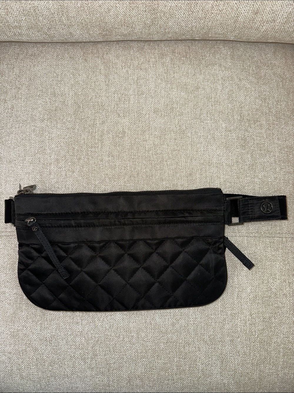 lululemon athletica Black Quilted Belt Bag
